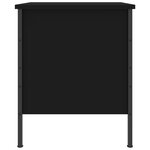 vidaXL Table de chevet noir 40x42x50 cm bois d’ingénierie