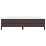 vidaXL Lit à ressorts avec matelas Marron foncé 180 x 200 cm tissu