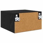 vidaXL Cabinet de chevet 2 Pièces Chêne noir 35 x 35 x 20 cm