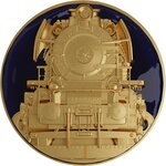Monnaie STEAM TRAIN Gilded 2 Oz Argent 2000 Francs Cameroon 2025 (PRÉCOMMANDE)