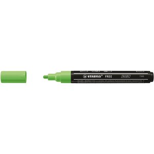 Marqueur pointe moyenne FREE acrylic T300 vert clair STABILO