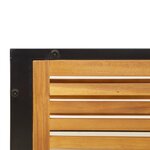 vidaXL Salon de jardin avec coussins 5 Pièces Bois d'acacia solide