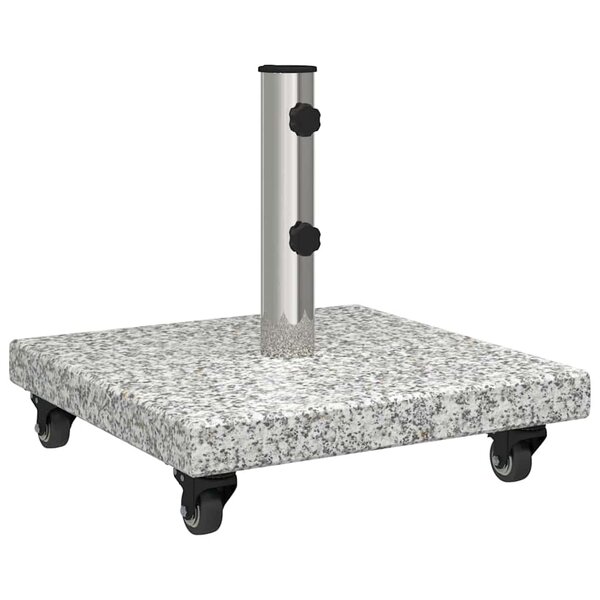 vidaXL Pied de parasol Gris 45 x 45 x 43 cm Granite et Acier