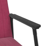 vidaXL fauteuil Bordeaux 59 x 75 x 78 cm Velours