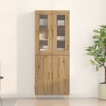 vidaXL Highboard Artisan Oak 69 5 x 34 x 180 cm Bois d'ingénierie