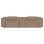 vidaXL Coussin de tête de lit Viana cappuccino 200 cm similicuir