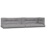 vidaXL Salon palette de jardin avec coussins 6Pièces bois d'acacia massif