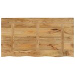 vidaXL Dessus de table 100x60x2 5cm bord vif bois massif manguier brut