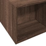 vidaXL Cadre de lit chêne marron 120x190 cm bois d'ingénierie