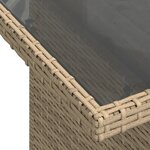 vidaXL Salon de jardin 11 Pièces avec coussins beige résine tressée