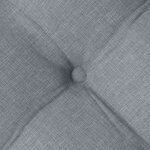 vidaXL Coussins de siège 2 Pièces Gris clair 40 x 40 x 6 cm tissu