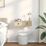 vidaXL Étagère murale avec tiroirs chêne sonoma bois d'ingénierie