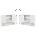 vidaXL Ensemble de mobilier de salle de bain avec tiroir 2 Pièces Blanc