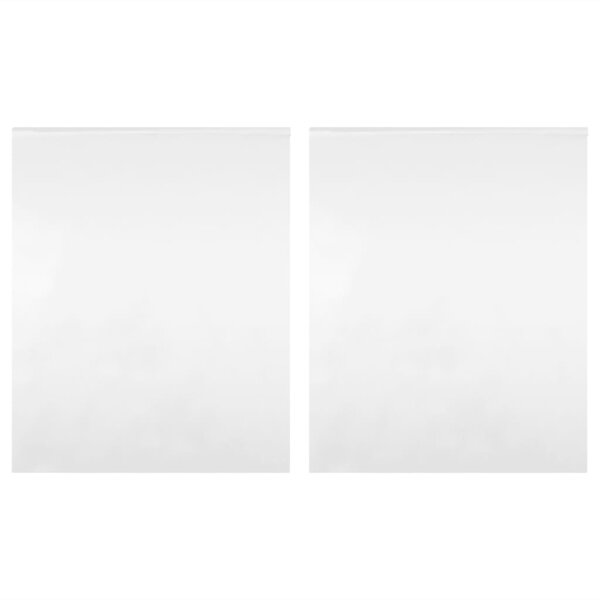 vidaXL Films de miroir 2 Pièces auto-adhésive 60x200 cm PET