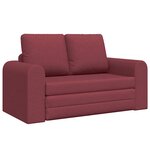vidaXL Canapé-Lit 60cm Bordeaux tissu