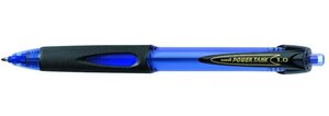 Stylo bille POWER TANK SN220 rétractable grip pointe moyenne 1mm Bleu UNI-BALL