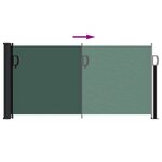 vidaXL Auvent latéral rétractable vert foncé 100x300 cm