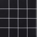 vidaXL Coussins Éparpillés À carreaux 4 Pièces Carreaux Noirs 50 x 50 cm