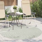 vidaXL Tapis de surface Rond PALMERAS Vert Ø 120 CM Polyester