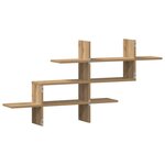 vidaXL Étagère murale chêne artisanal 124 5x18x60 5 cm bois ingénierie