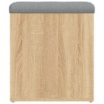 vidaXL Banc de rangement Chêne Sonoma 42x42x45 cm Bois d'ingénierie