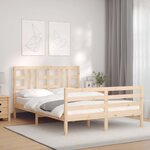 vidaXL Cadre de lit sans matelas 140x190 cm bois de pin massif