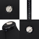 vidaXL Mannequin de robe ajustable pour femme Noir M Taille 40-46