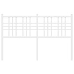 vidaXL Tête de lit métal blanc 137 cm