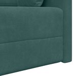 vidaXL Canapé-lit Vert foncé 213 x 76 x 77 cm Velours