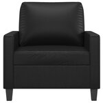 vidaXL Fauteuil Noir 60 cm Similicuir