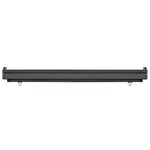 vidaXL Auvent latéral de balcon 122x250 cm noir
