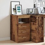 vidaXL Armoire à tiroirs vieux bois 40x50x76 cm bois d'ingénierie