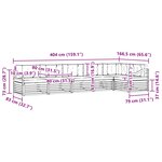 vidaXL Ensemble de canapés d'extérieur 6 pc Blanc et anthracite