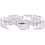 vidaXL Ensemble de canapés d'extérieur 7 pc Blanc et Beige