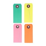 80 étiquettes de couleur avec fil métallique