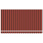 vidaXL Auvent Rétractable Orange 350 x 200 cm tissu