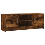 vidaXL Meuble TV chêne fumé 102x30x37 5 cm bois d'ingénierie