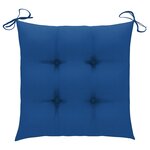 vidaXL Chaises de jardin lot de 8 avec coussins Bois de teck massif