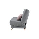 COMFORT BULTEX Clic clac 3 places - Tissu gris - 192 x 95 x 101 - MONA