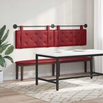 vidaXL Tête de lit suspendue Bordeaux Simili cuir