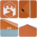 vidaXL Tente à abri Orange 395 x 395 x 251 cm tissu