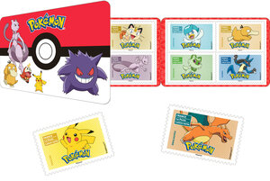 Carnet de 12 timbres - Pokémon - Lettre verte