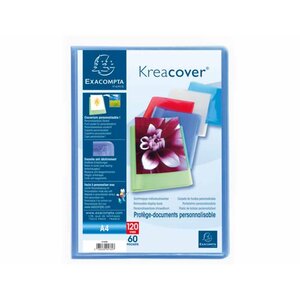 Protège-documents PP Semi Rigide Kreacover® Chromaline 120 vues A4 Aléatoires x 5 EXACOMPTA