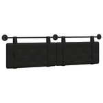 vidaXL Tête de lit suspendue Noir Simili cuir