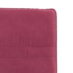 vidaXL Chaises à manger lot de 4 Rouge bordeaux Velours