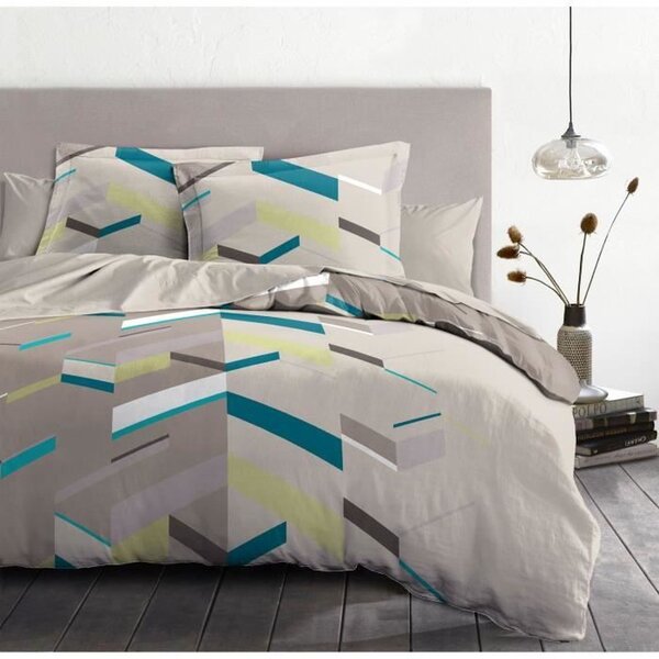 Parure de couette 220 x 240 cm : Housse de couette + 2 taies d'oreiller