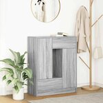 vidaXL Buffet avec tiroirs et portes sonoma gris 73x31x90 cm