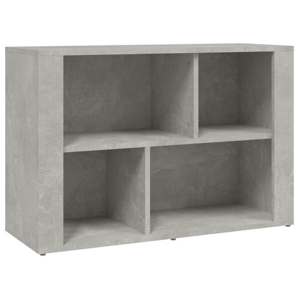 vidaXL Buffet Gris béton 80x30x54 cm Bois d'ingénierie
