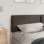vidaXL Tête de lit capitonnée Gris Naturel et Clair 200 cm Pin massif