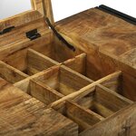 vidaXL Table de toilette 90x50x75 cm en bois massif de manguier